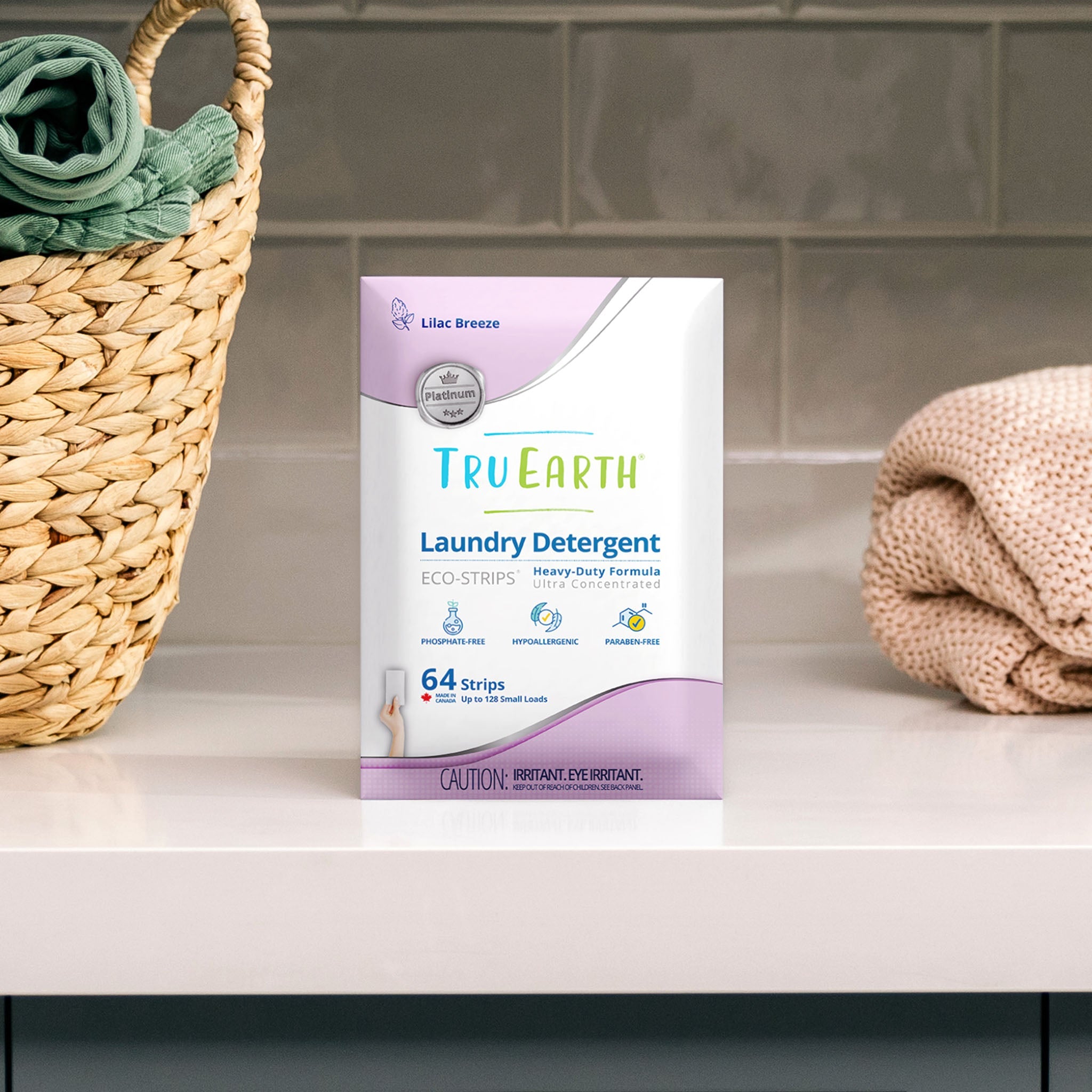 Tru Earth Platinum Laundry Detergent - Lilac Breeze / 64 Strips - Image 3
