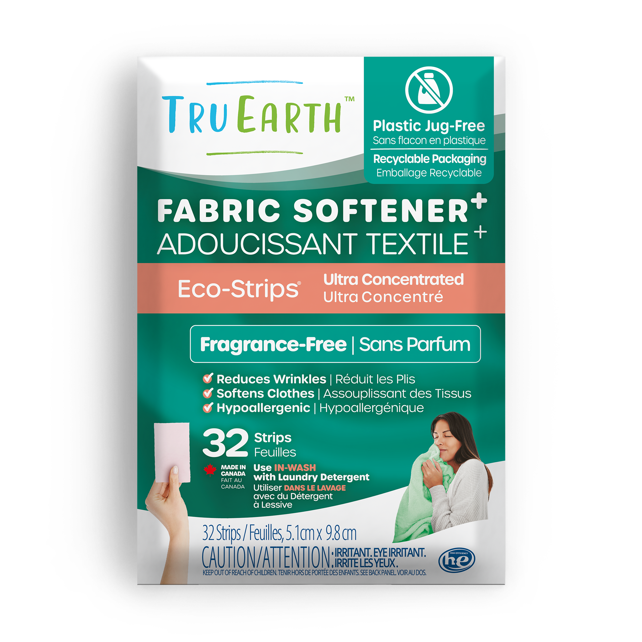Tru Earth Fabric Softener+ with Wrinkle Release