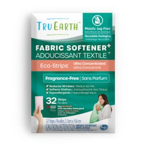 Tru Earth Fabric Softener+ with Wrinkle Release - Fragrance-Free / 32 Strips