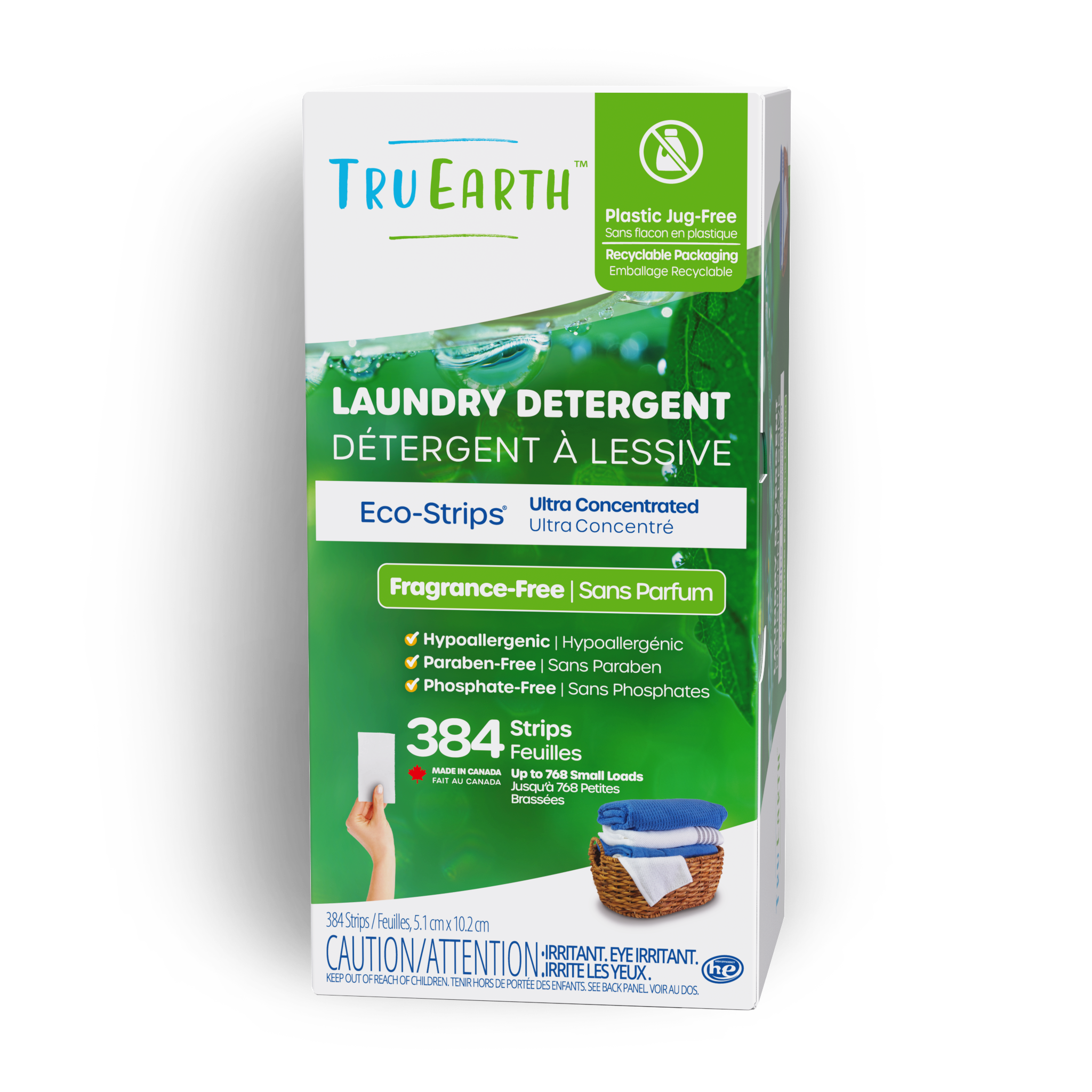 Tru Earth Laundry Detergent - Fragrance-Free / 384 Strips