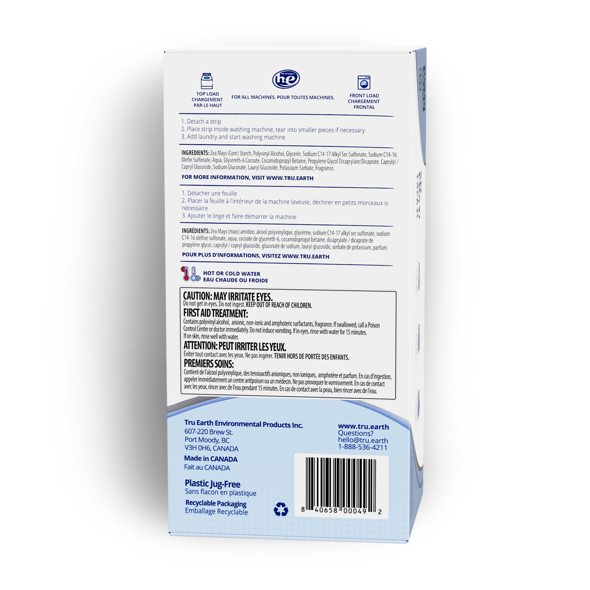 Tru Earth Platinum Laundry Detergent - Fresh Linen / 384 Strips - Image 2