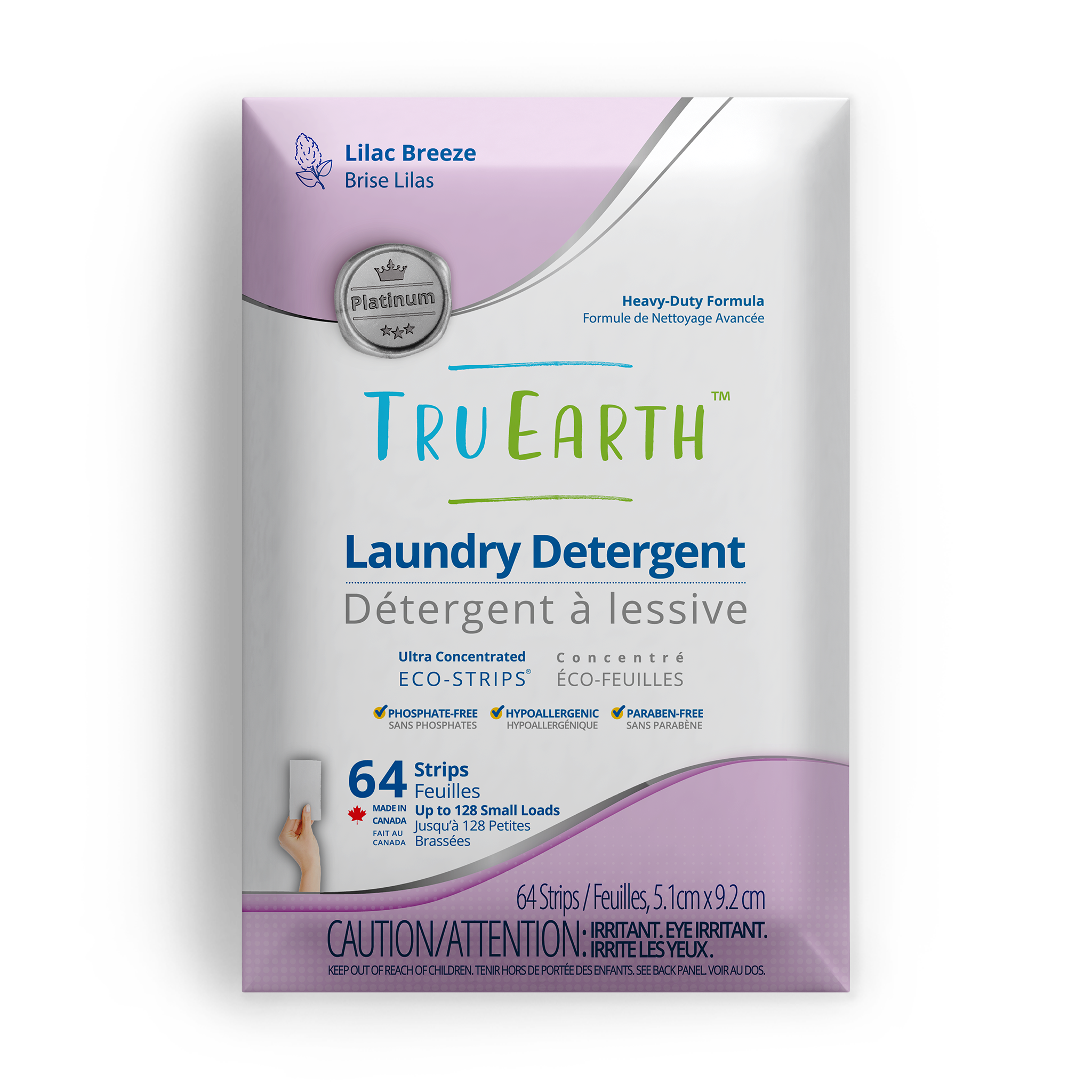 Tru Earth Platinum Laundry Detergent - Lilac Breeze / 64 Strips