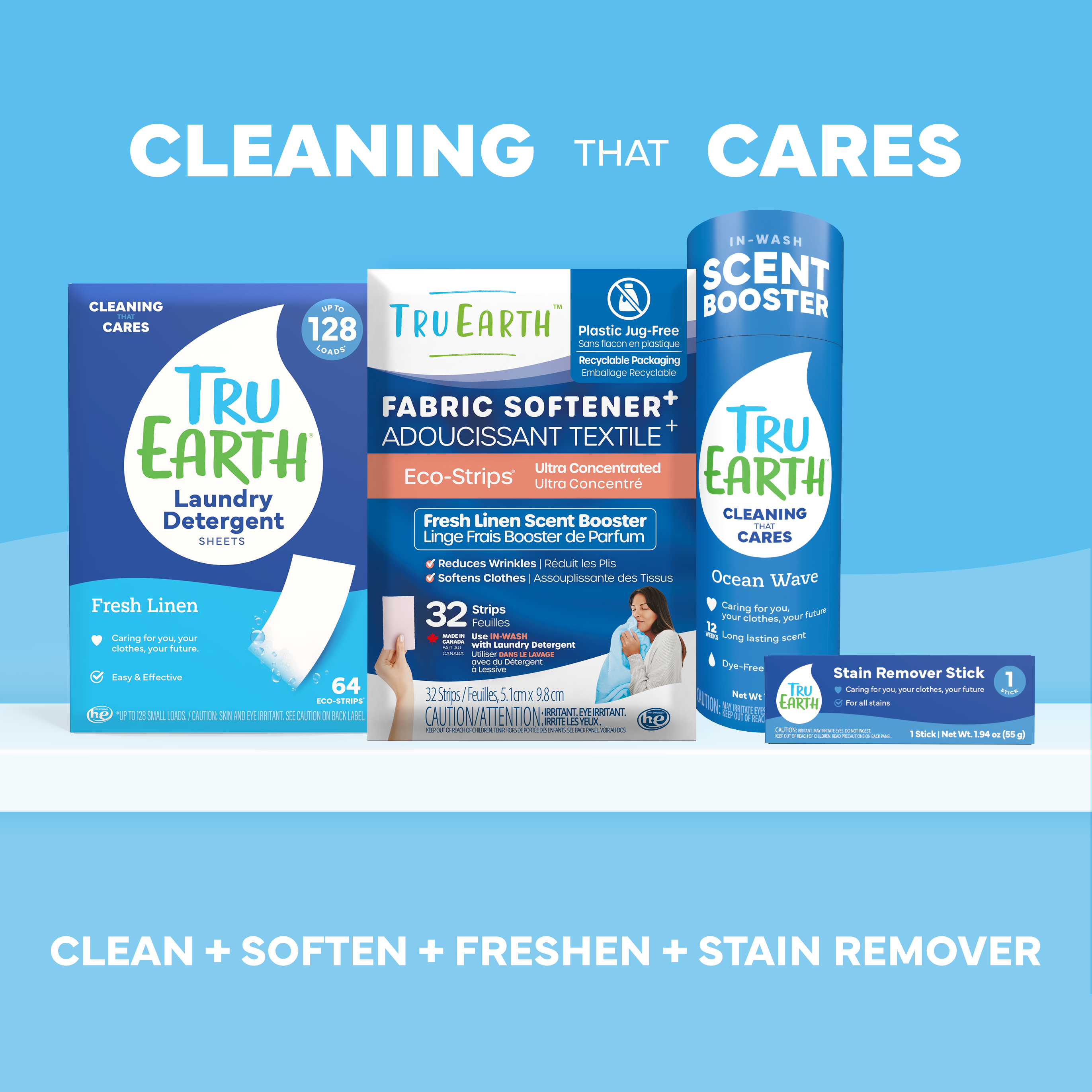 Tru Earth Laundry Detergent - Fresh Linen / 64 Strips - Image 8