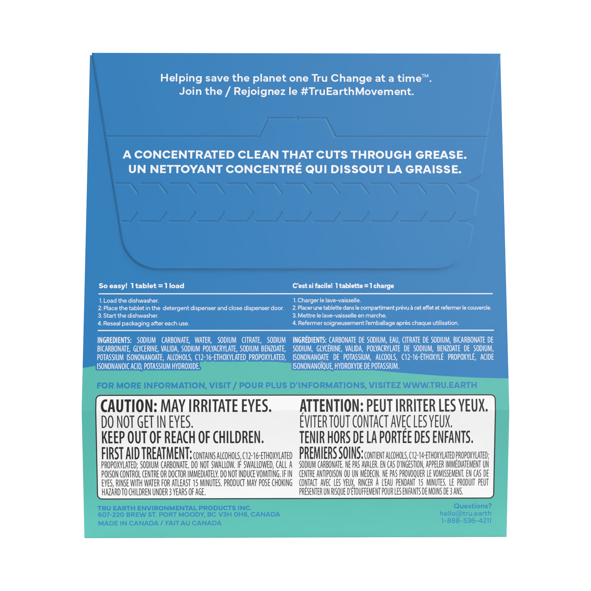 Tru Earth Dishwasher Detergent Tablets - Fragrance-Free / 40 Tablets - Image 2